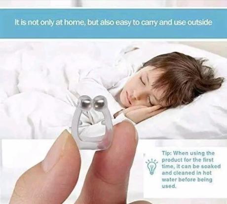 Silicon Magnetic Unisex Anti Snore Nose Clip Night Device