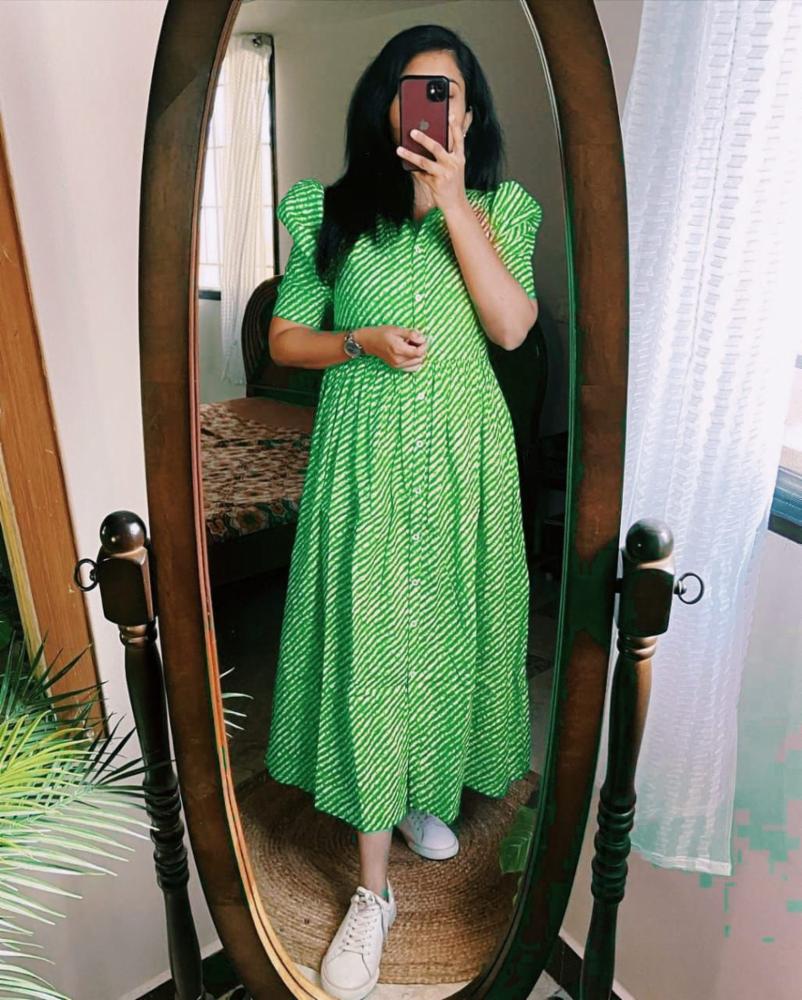 Cotton Lahriya Midi