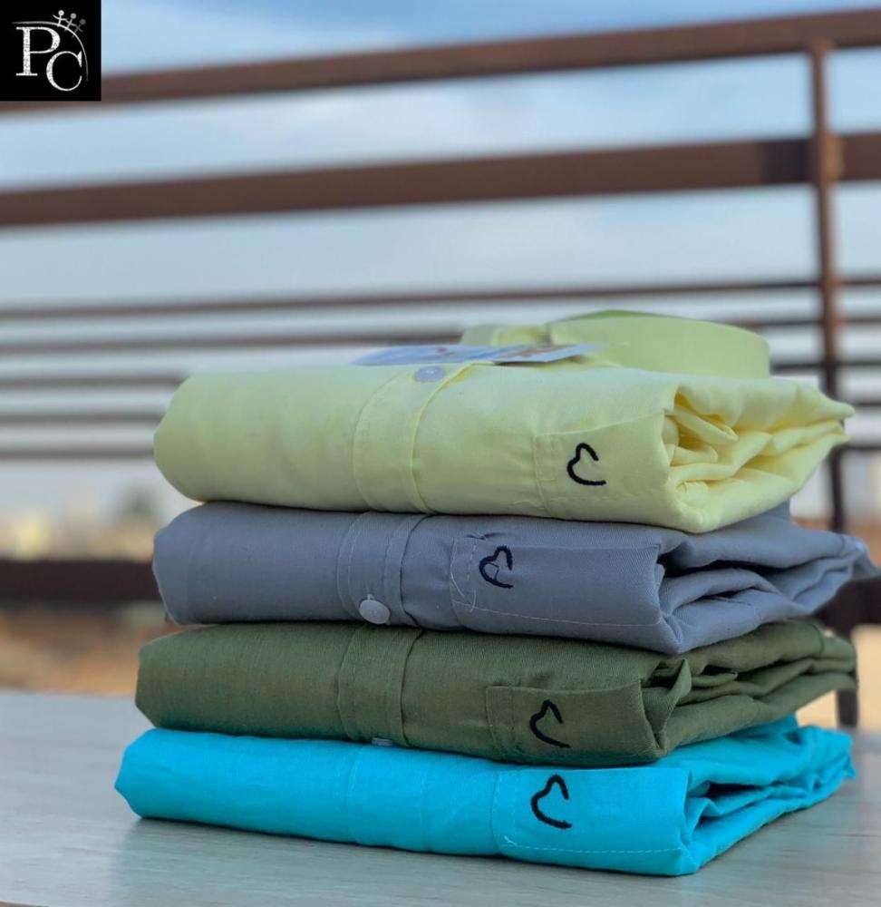 Men's Cotton Plain Full Sleeve Shirt Combo 