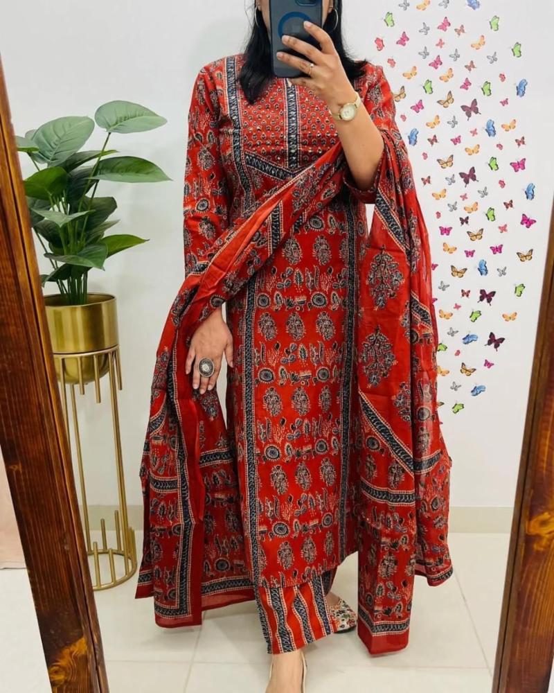 Azrak Cotton Three Piece Suit