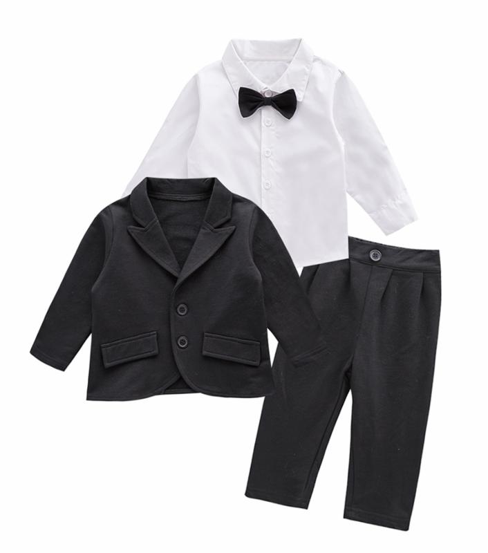 Black colour  three Piece Set for boys. 