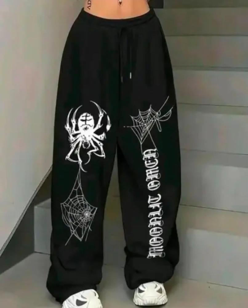 Spider Print Women's Sweatpants 
