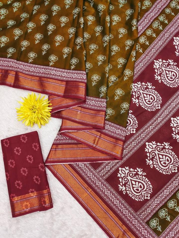 Soft pure cotton saree 