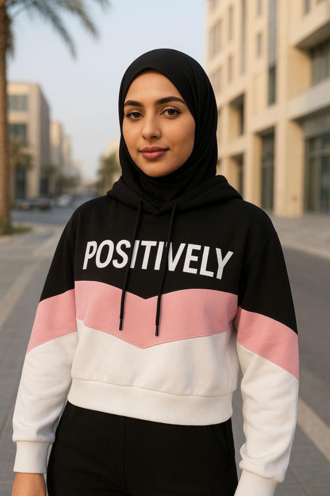 Positively Hudee Jacket - Stylish Cropped Fleece Hoodie