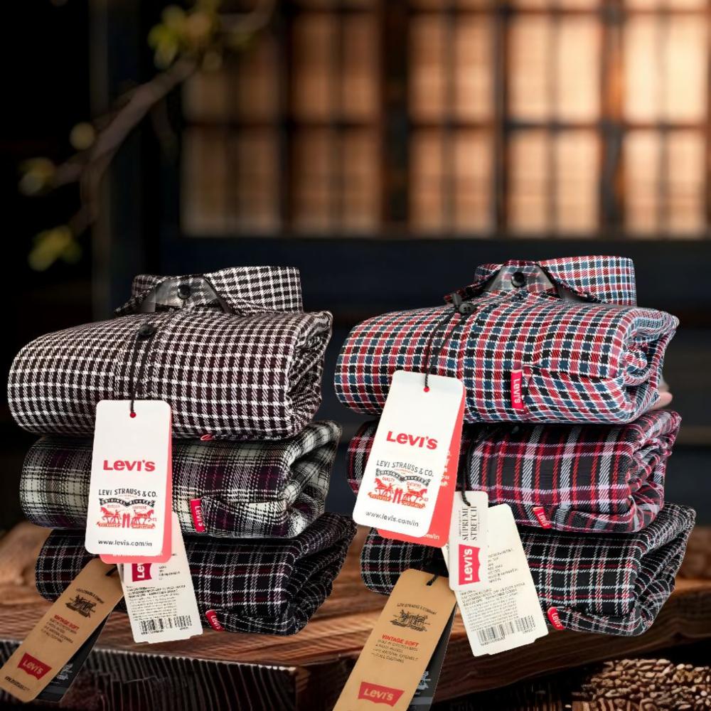 Pack of 6 Woollen Slim Fit Full Sleeve Shirts