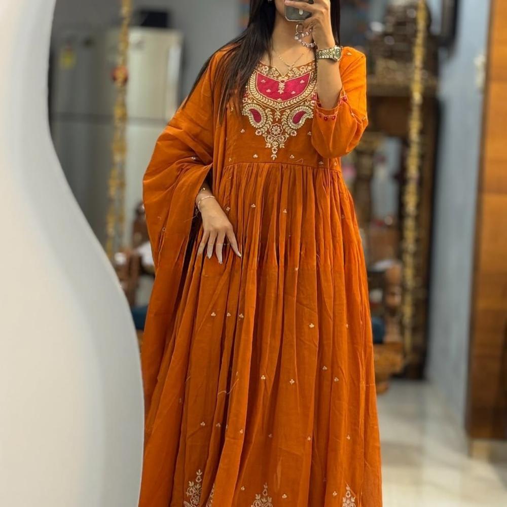 Embroidery Frock Suit 