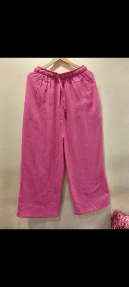 Mulmul Cotton Pajama with Side Pockets
