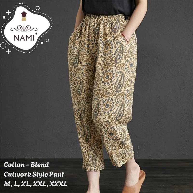Cotton Blend loose fit pant for women