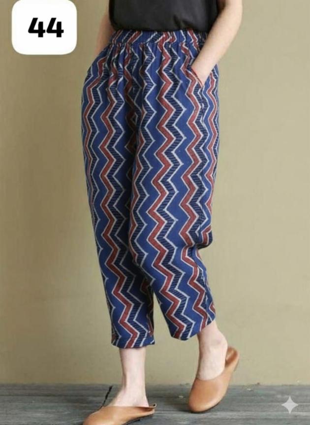 Loose Fit Cotton Blend Cutter Pants 