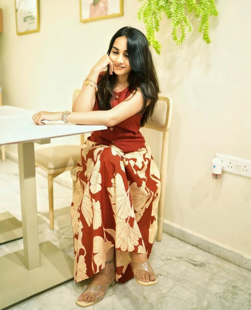 Cotton Skirt And Top