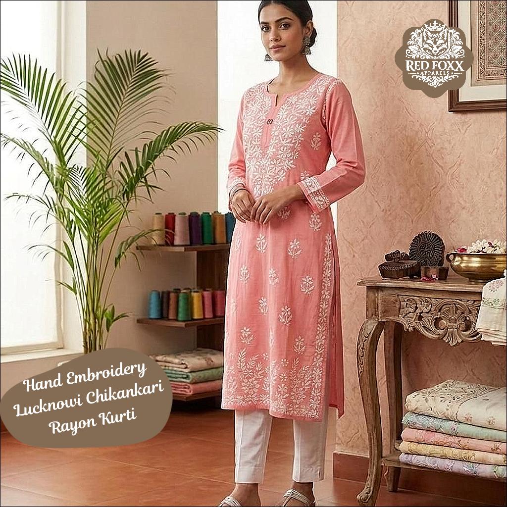 Lucknowi with Hand Embroidery