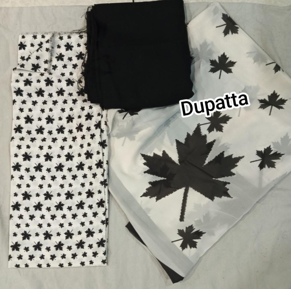 Beautiful unstitched Muslin suit