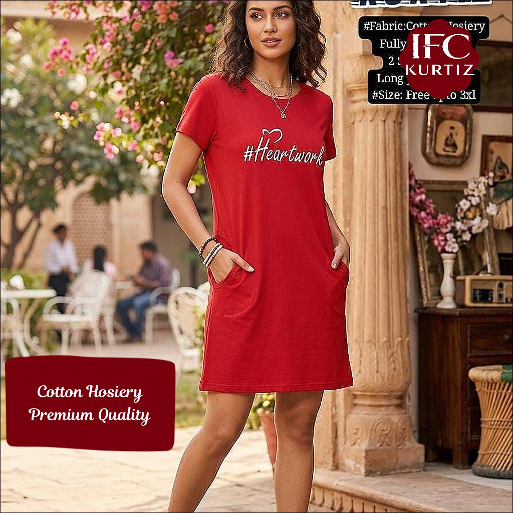 IFC Premium Ladies T-shirt Cotton Hosiery!
