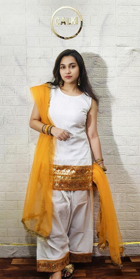 Calki Kurta Set with Dupatta, Kurta and Salwar!