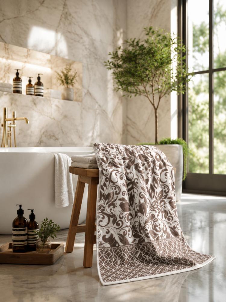 Premium 100% Pure Cotton Jacquard Bath Towel