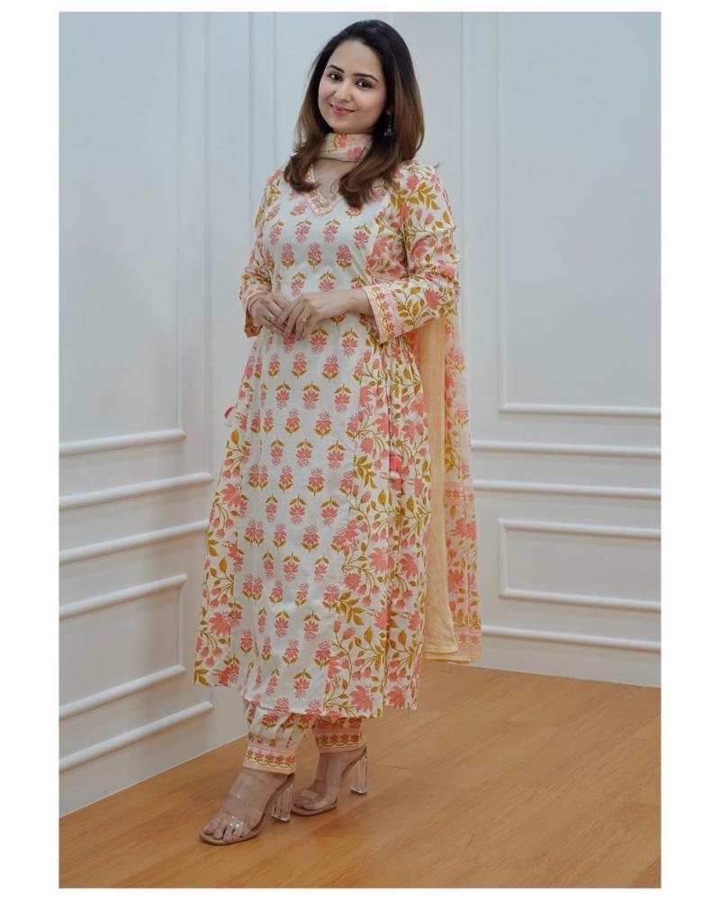 Heavy Cotton kurta set 