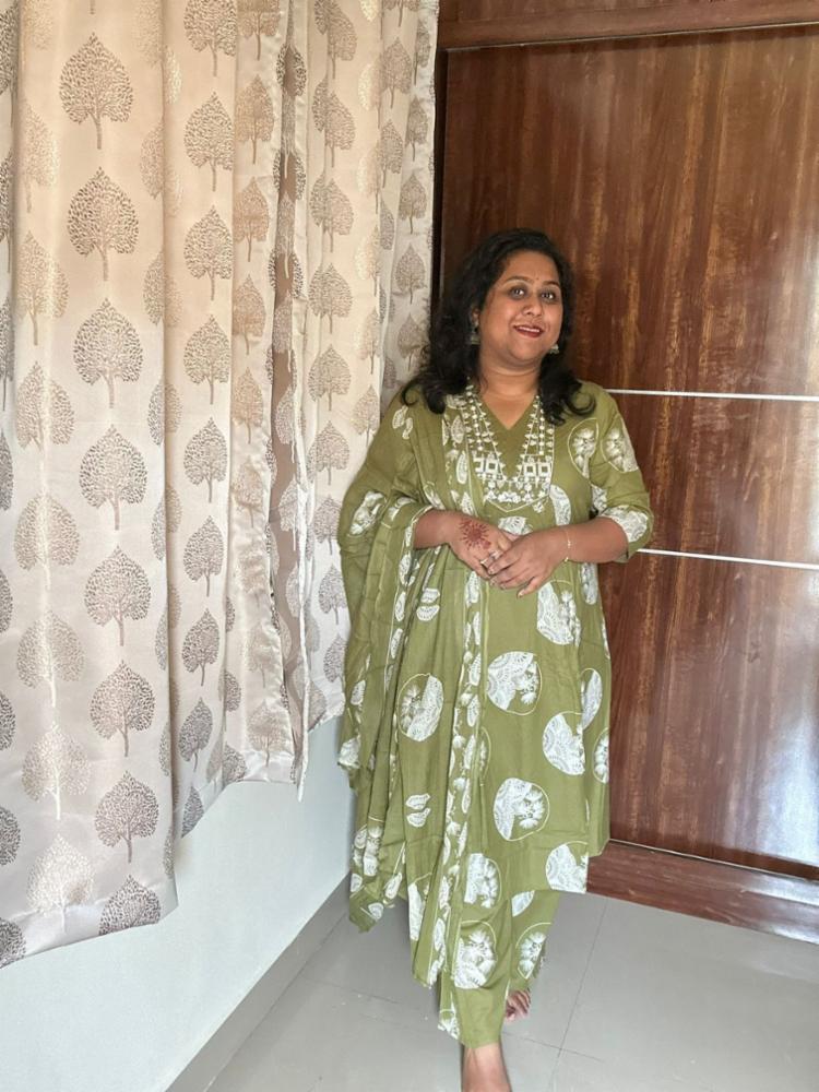 Mridula Premium Cotton Kurti Palazzo Set