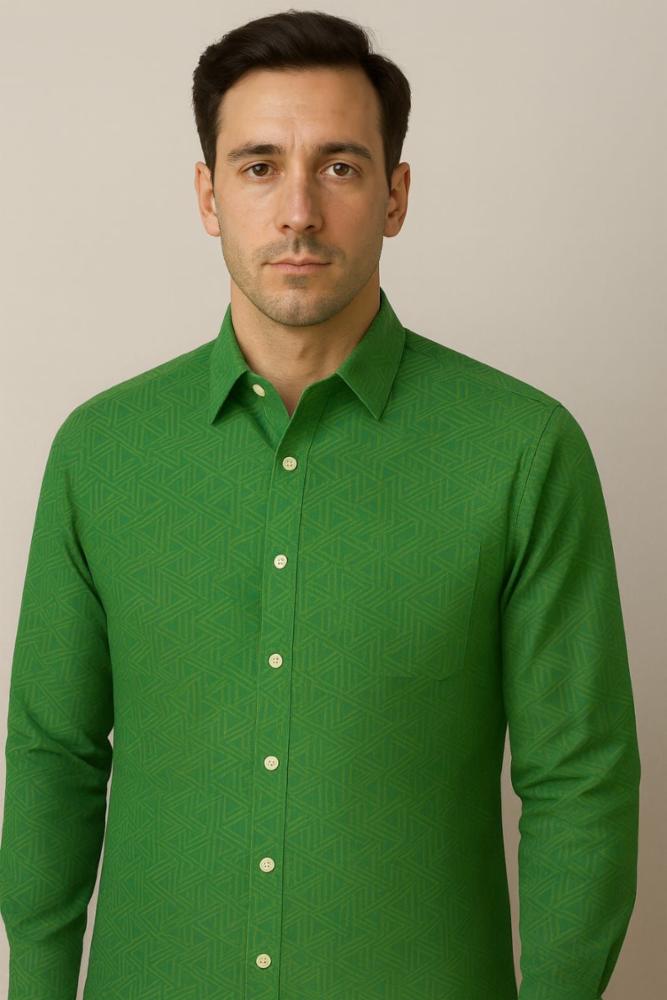Men's Full Sleeve Cotton Formal Check Shirt