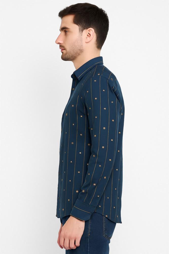 Frankwil Cotton Full Sleeves Formal Shirt for Men