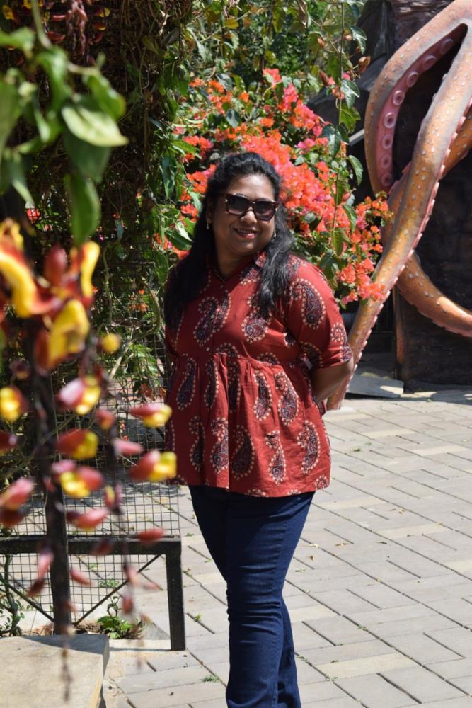 Aara Handblock Cotton Short Kurti