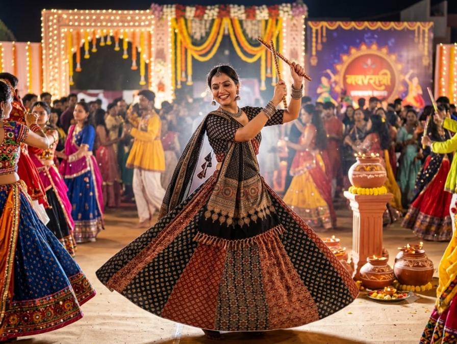 Digital Cotton Stitched Lehenga Choli with Stitched Blouse and Dupatta