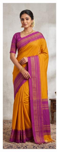 Pure Gadhwal Silk cotton blend saree 