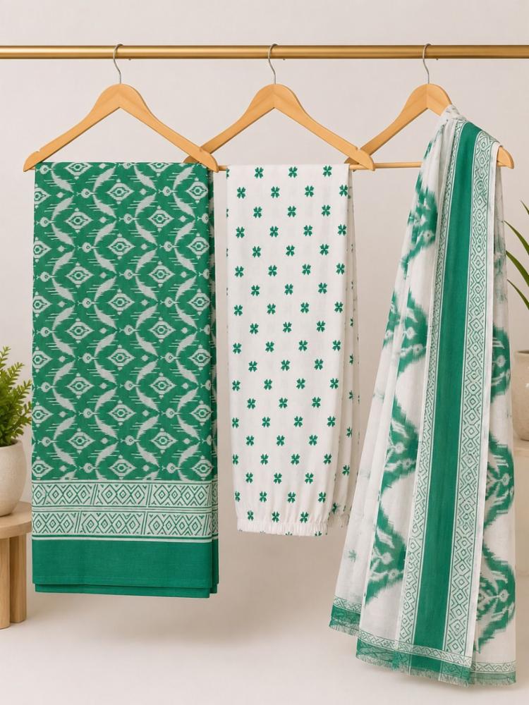 Women's Premium Unstitched Suit Fabric Set | Kurta, Bottom & Dupatta