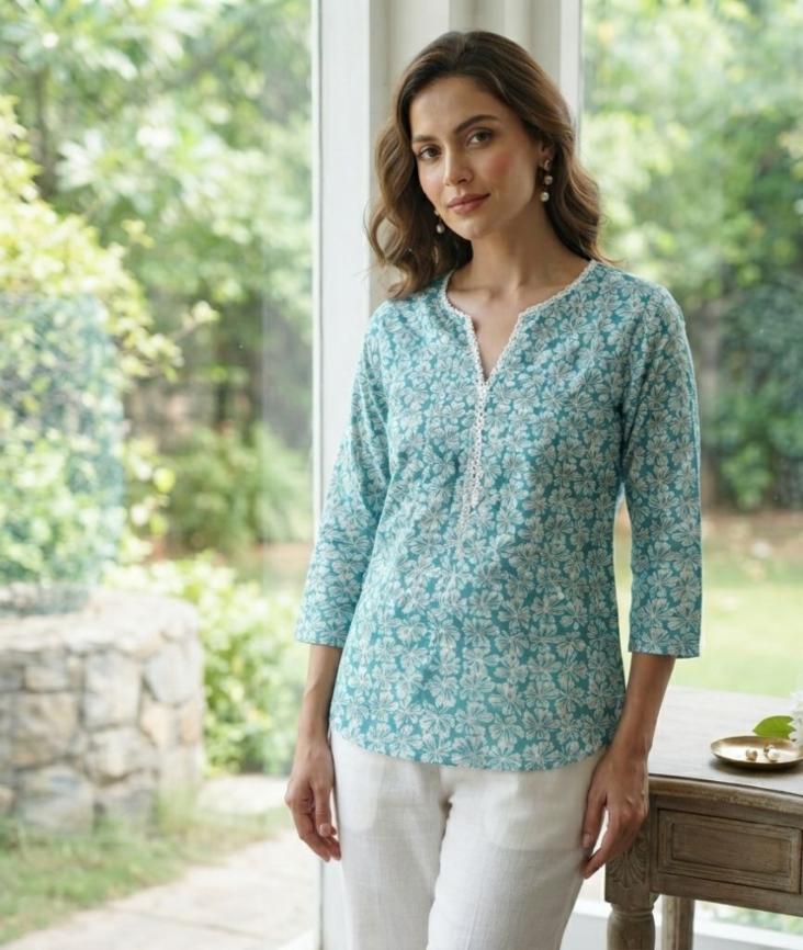 Premium Cotton Short Kurti for Women
