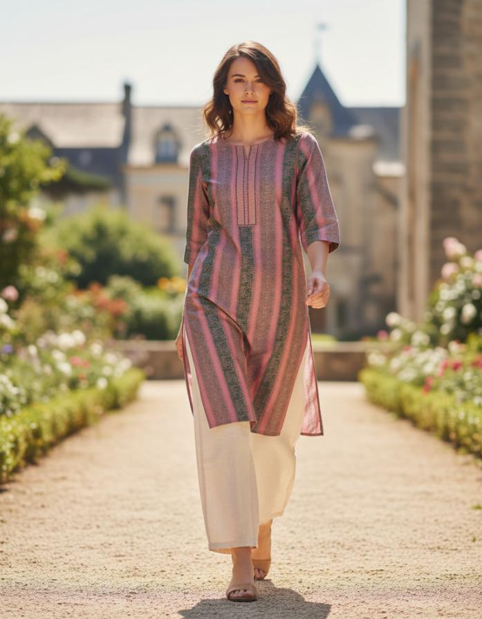 Women's Embroidered Kurti Top | Avasa Brand | Stylish & Comfortable