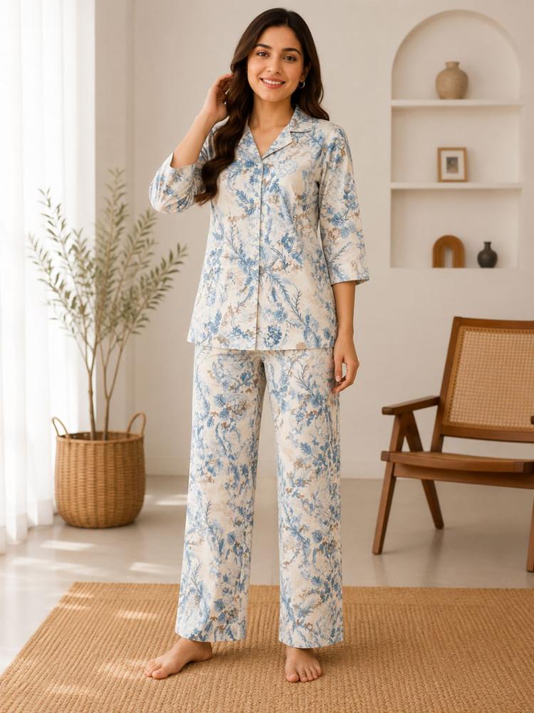 Women's Floral Cotton Co-Ord Set