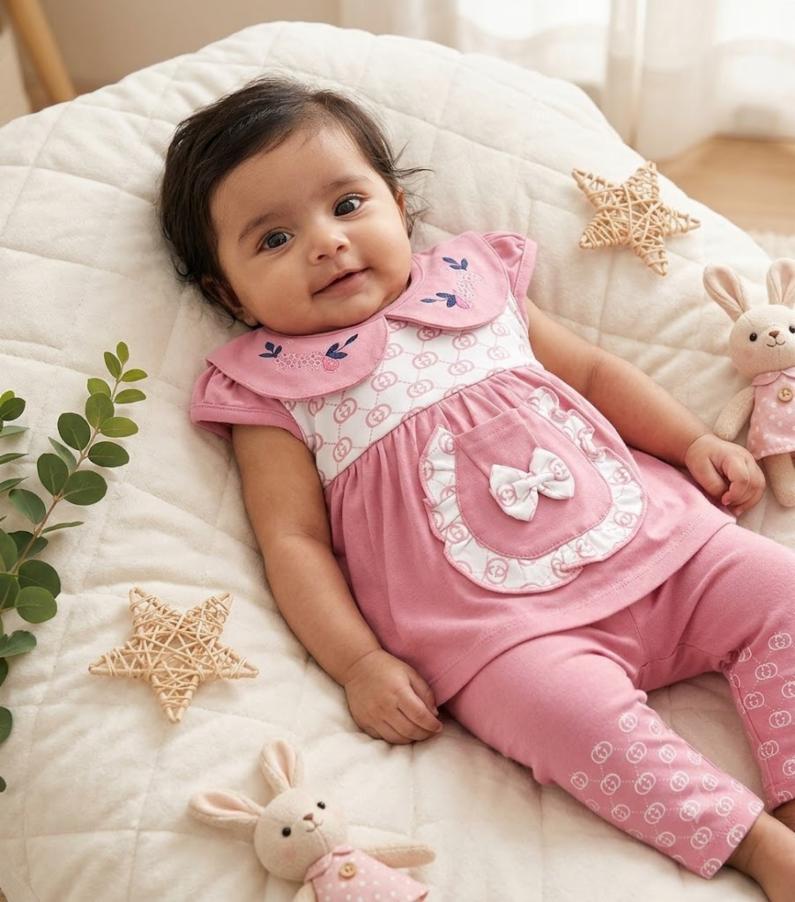 Baby Girl Pure Cotton Dress 0-3 Months!