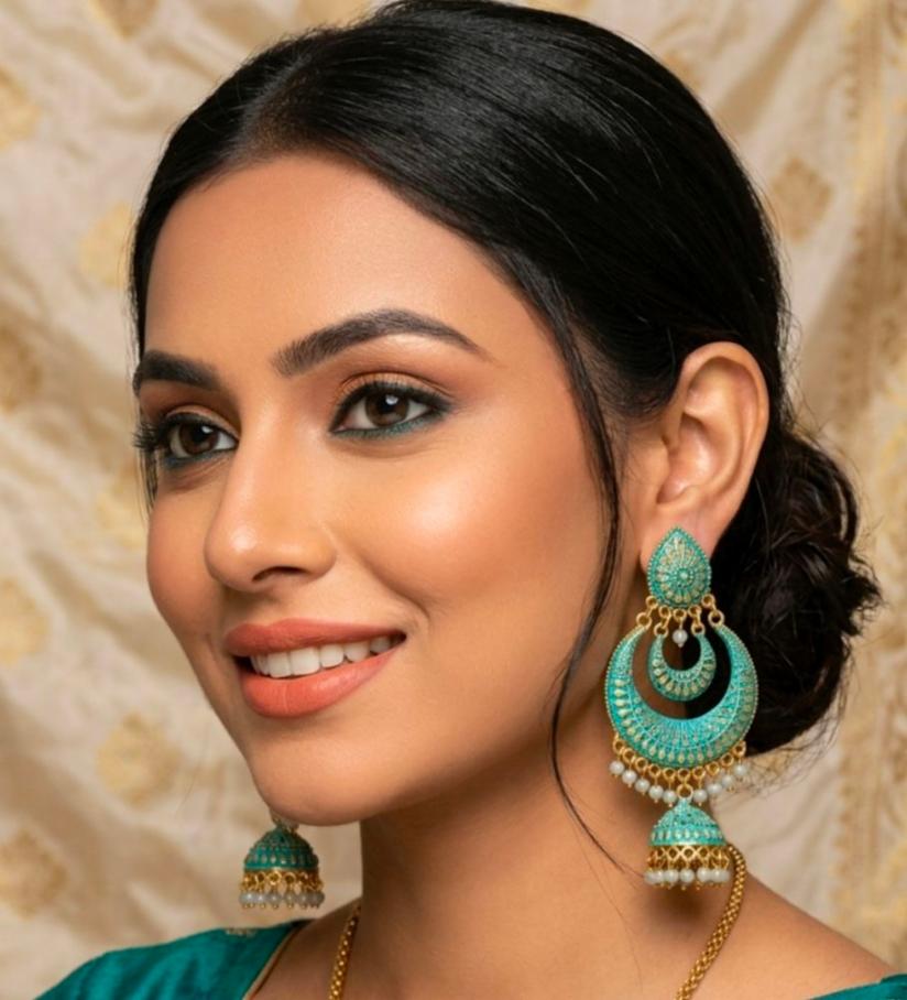 Sukerma Women Gold Plated Alloy Jhumkha Earrings Combo (Set of 2)