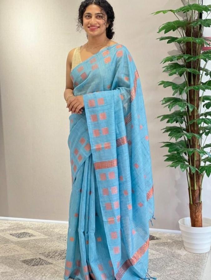 Baswara Silk Saree | Elegant Weaving Boota Design