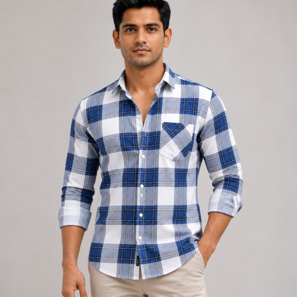 Men's Cotton Check Shirt