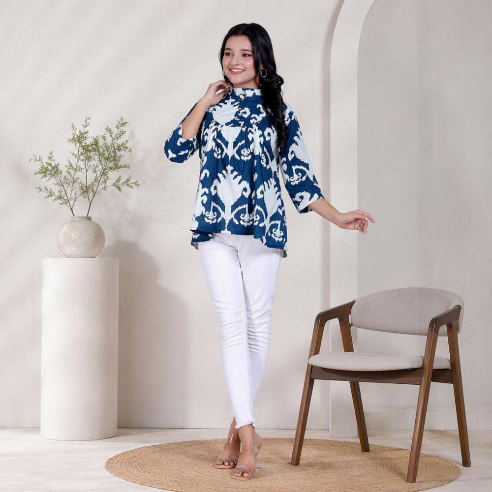 pure cotton short kurti