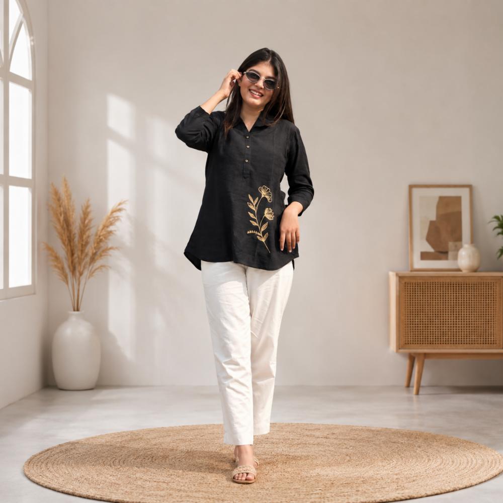 Cotton Shirt and Pant Set