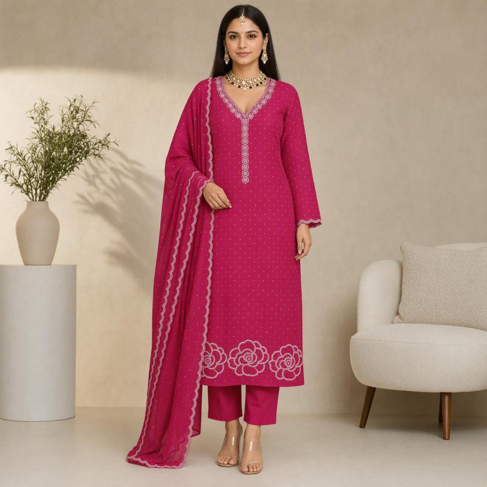 Fendi Silk Partywear Designer Suit