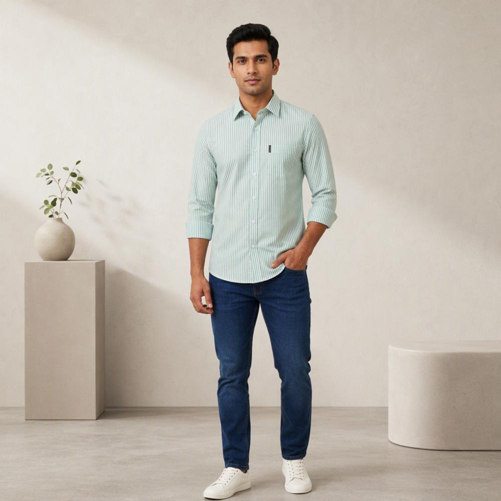 Striped Cotton Lining Shirt