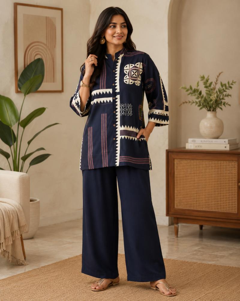 Cotton Printed Co-ord Set For Women