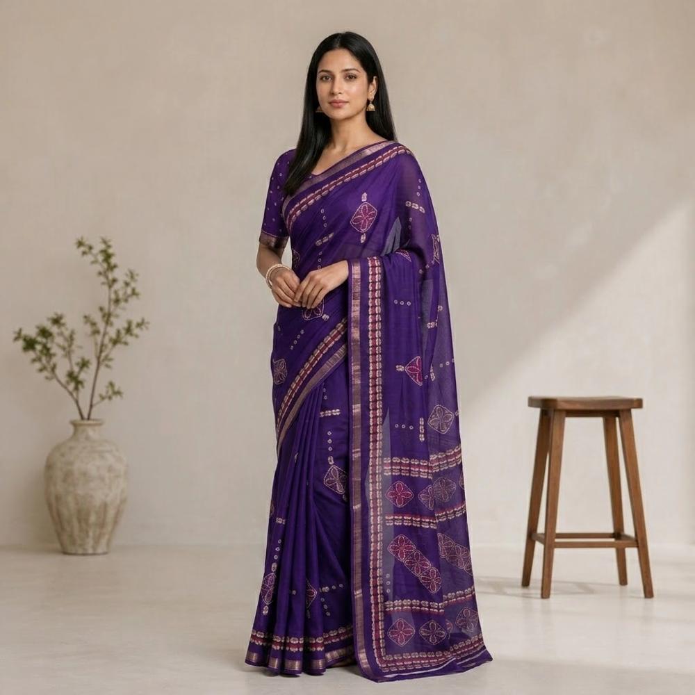 Georgette Saree with Matching Blouse