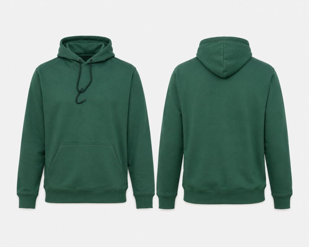 Forest Green Oversized Hoodie for Men