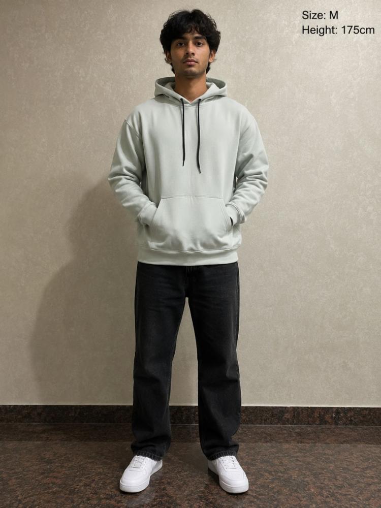 Sage Green Oversized Unisex Hoodie\n