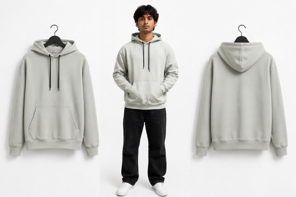 Sage grey Oversized Unisex Hoodie