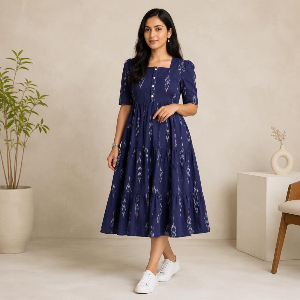 Cotton Midi Dress
