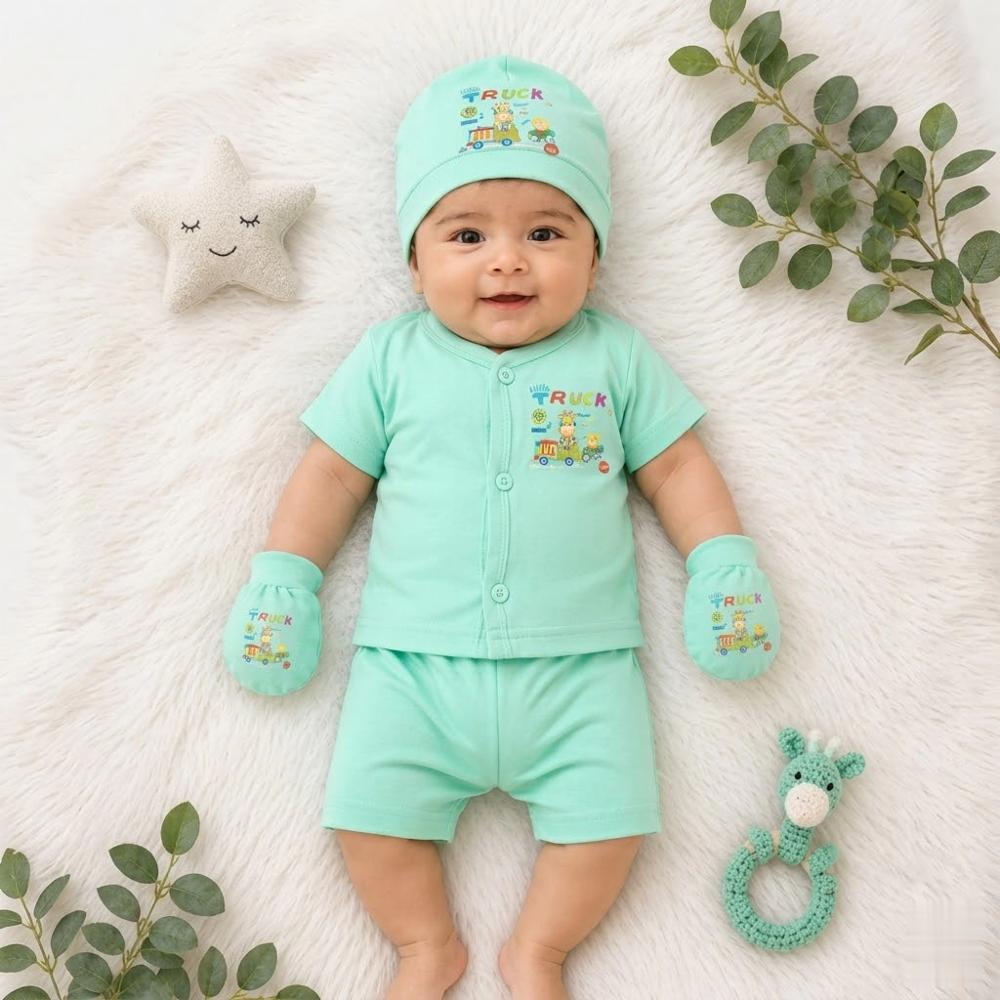 Newborn Unisex 4-Piece Hosiery Cotton Gift Set