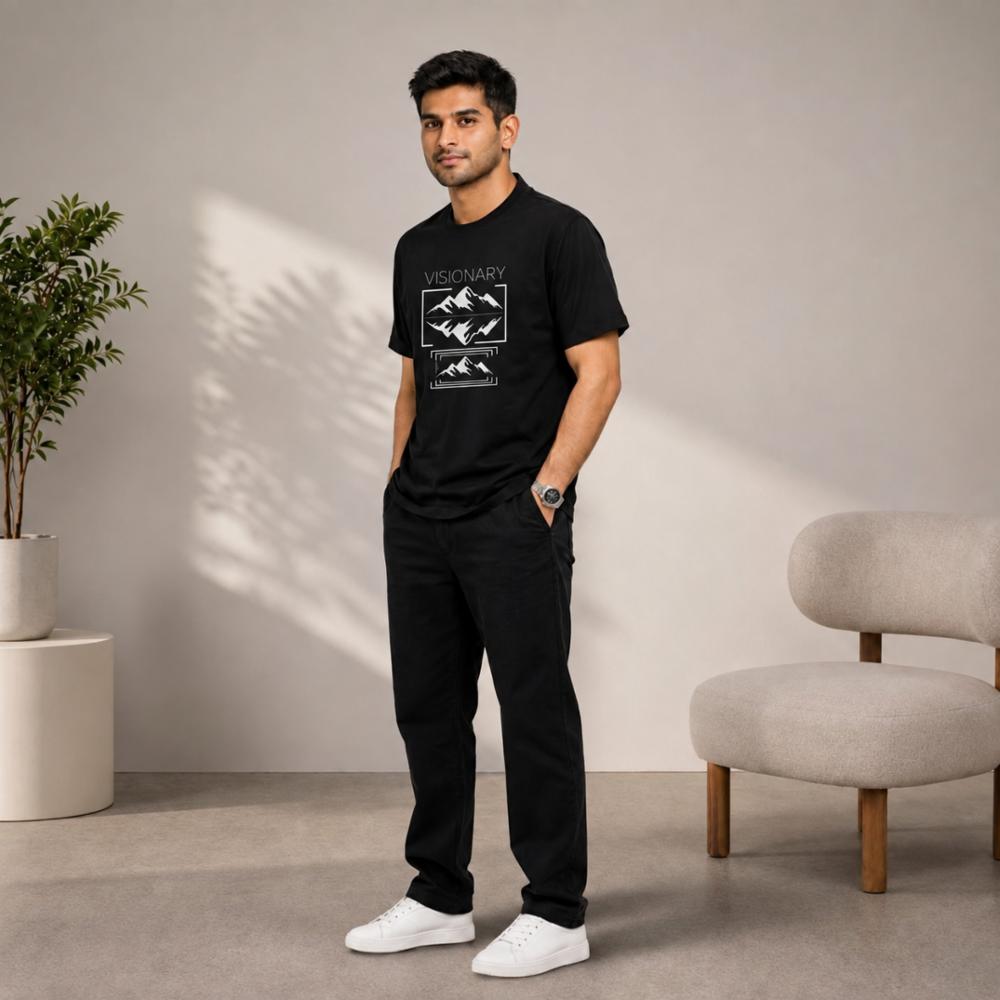 Visionary Graphic Printed Relaxed Fit T-shirt