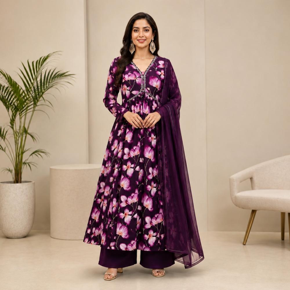 Dress for Women with Palazzo & Dupatta