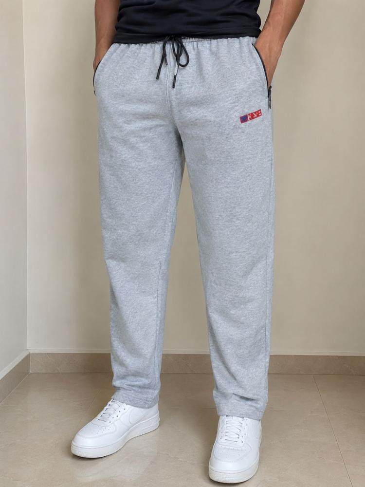 Men\u2019s Light Grey Cotton Jogger Track Pants