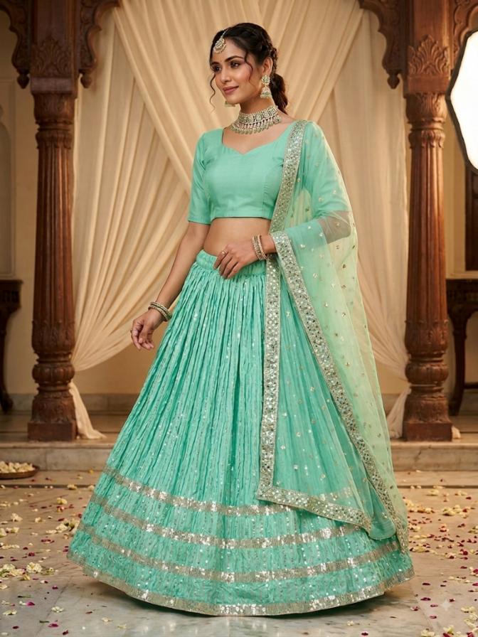 fancy desiger light weight lehanga 
