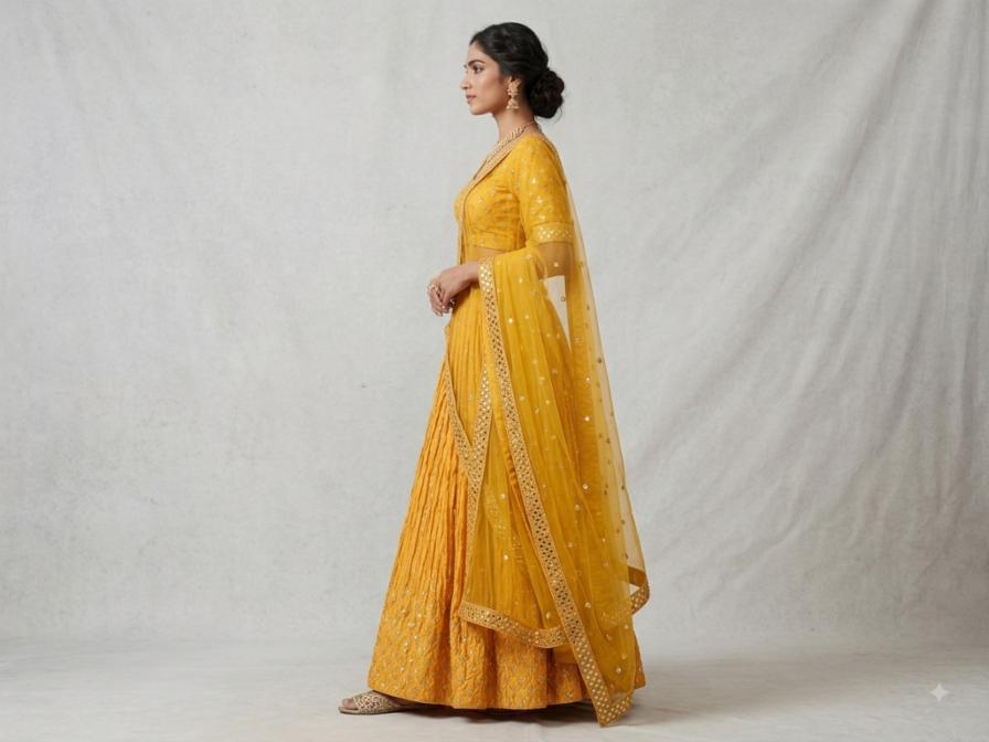 new fancy ight weight designer lehanga chunni dress